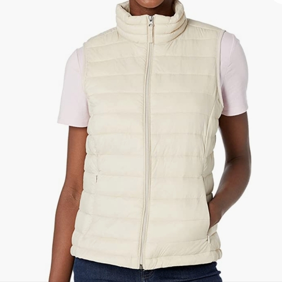 Puffer Vest, Size Small, Cream - Picture 3 of 7